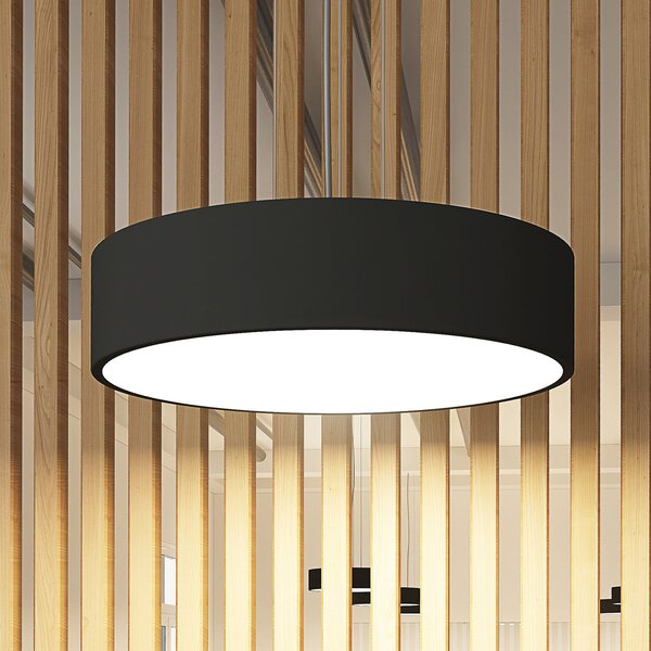 Arcchio LED висящо осветление Noabelle, черно, 40 cm, метал, Затъмняване, Черен, Кухня, Метал, Модерен