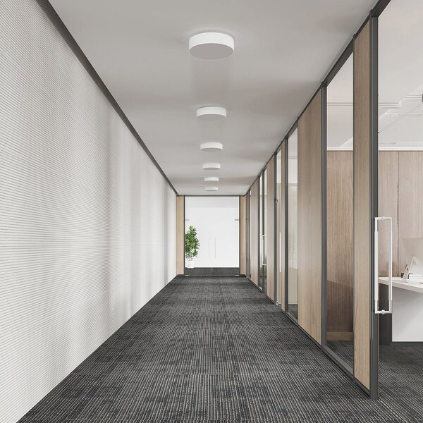 Arcchio LED лампа за таван Vanida, бяла, Ø 40 cm, нагоре/надолу, Затъмняване, Бял, Кухня, Алуминий, Модерен