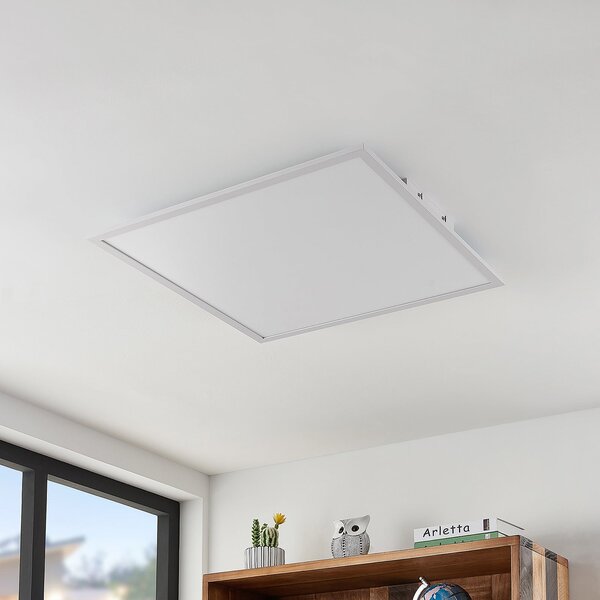 Lindby LED панел Quais, 60 x cm, бял, алуминий, 4000К, Бял, Кухня, Алуминий, Модерен
