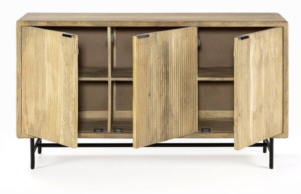 Скрин от масивно манго в естествен цвят 150x85x40 cm Mundra – MOME