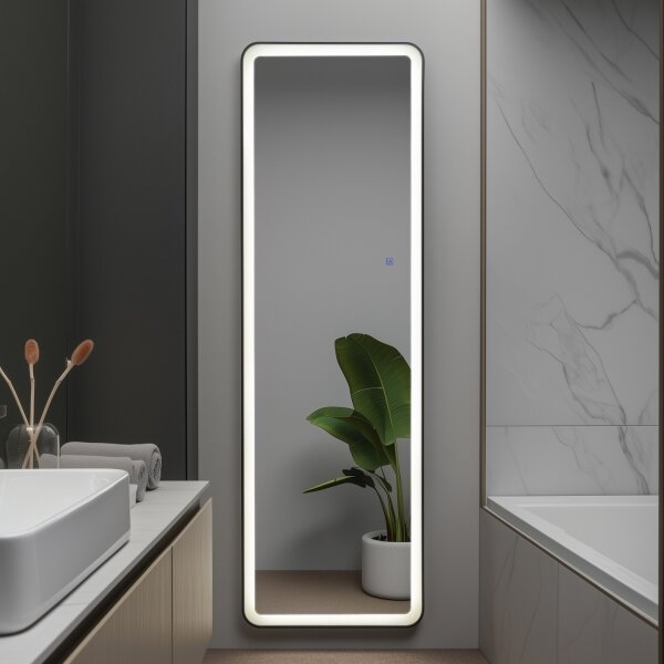 Brilagi - Подово огледало ELEGANZA LED/42W/230V 160x50 cm IP44 CRI 90 дим.+CCT