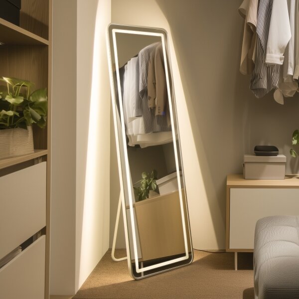 Brilagi - Подово огледало BELLEZA LED/42W/230V 160x50 cm IP44 CRI 90 димируемо +CCT