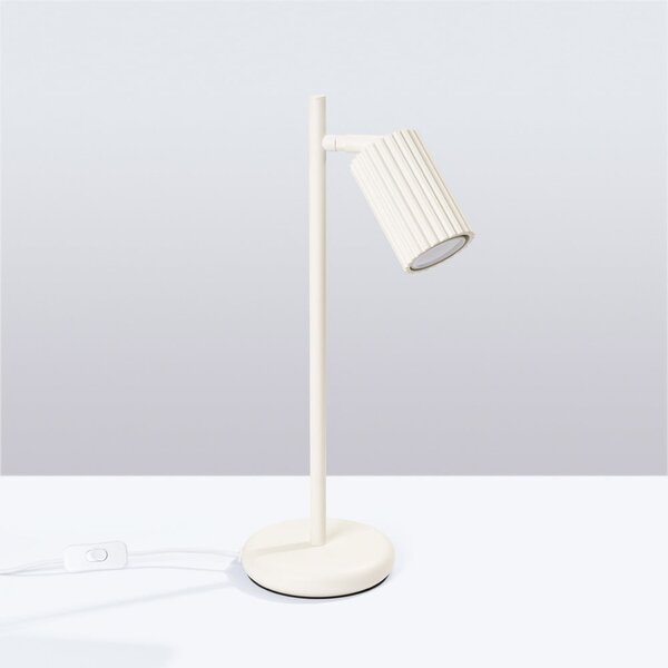 Кремава настолна лампа (височина 43 cm) Gleam – Sollux