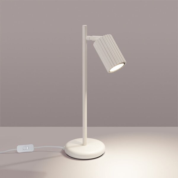 Кремава настолна лампа (височина 43 cm) Gleam – Sollux