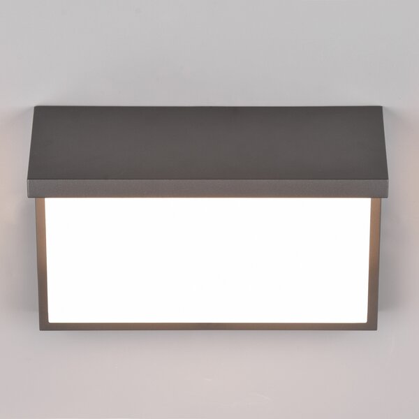 Trio Lighting LED външно стенно осветление Nestos, сензор за движение, IP54, Черен, Метал, Модерен