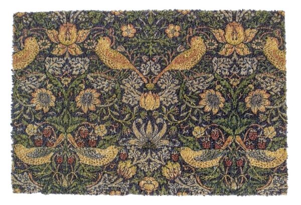 Изтривалка от кокосови влакна 40x60 cm William Morris Strawberry Thief – Artsy Doormats