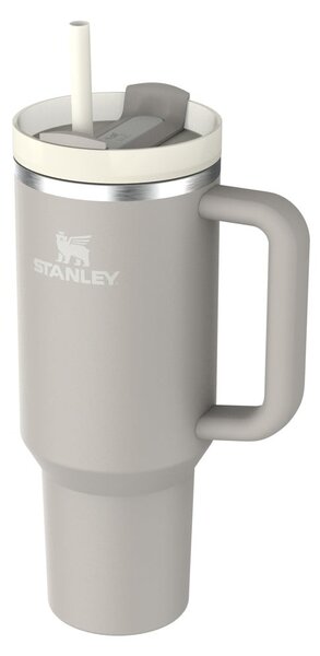 Светлосив термос със сламка от неръждаема стомана 1,18 l Quencher H2.0 FlowState Tumbler Ash – Stanley