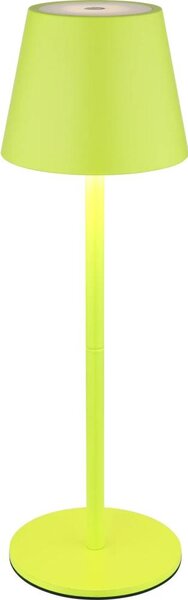 Globo 58488NG-LED Сензорно димируема акумулаторна външна настолна лампа VANNIE 3W/5V IP54 1800mAh зелена