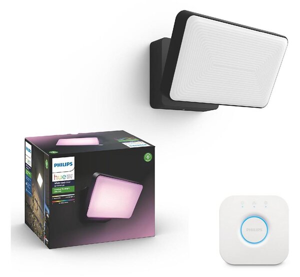 Philips - LED RGB външен прожектор Hue DISCOVER LED/15W/230V IP44 + Hue bridge