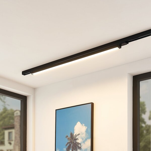 Arcchio LED релсов светильник Harlow, черен, 109 см, 3000K, Черен, кабинет / офис, Алуминий, Модерен
