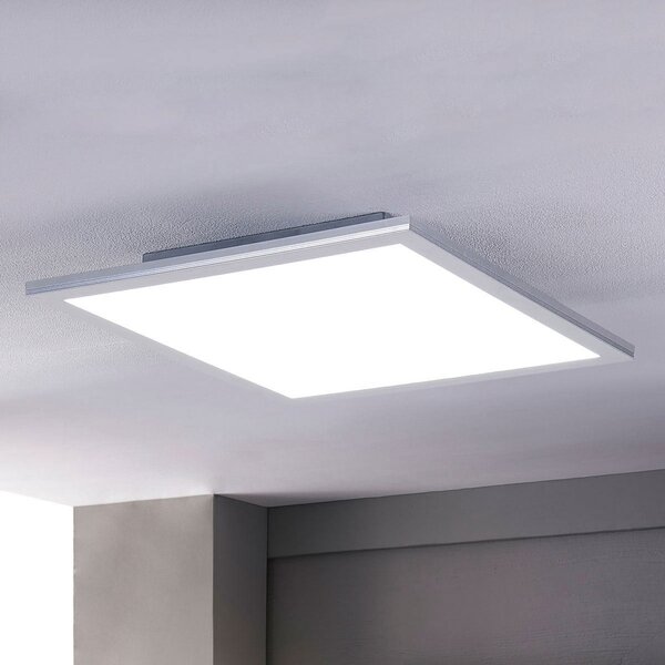 Lindby LED панел Livel, CCT, 62 cm x cm, дистанционно управление, Затъмняване, Металик, Кухня, Пластмаса, Модерен