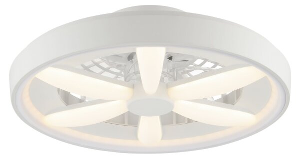 Brilliant - LED RGBW таванен вентилатор GAIANO LED/48W/230V бял + DO