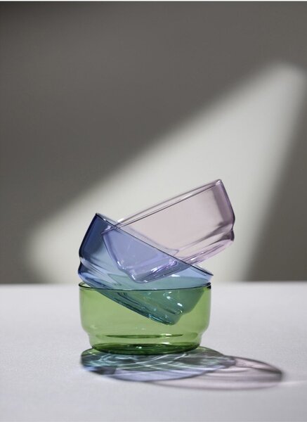 Розови стъклени купички в комплект от 2 бр. 500 ml Torino – Lyngby Glas