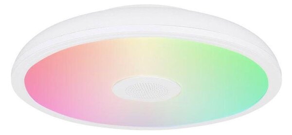 Globo - LED RGB Лампа за баня с високоговорител RAFFY LED/18W/230V IP44 + д.у