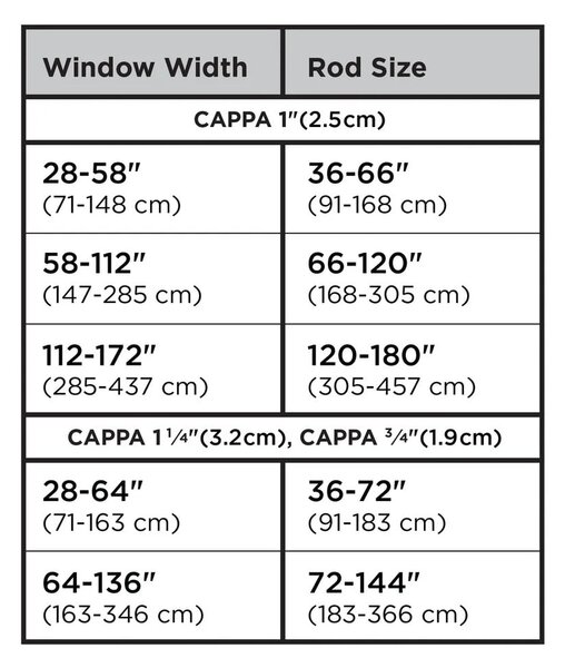 Стоманен разтегателен корниз 305 - 457 cm Cappa – Umbra