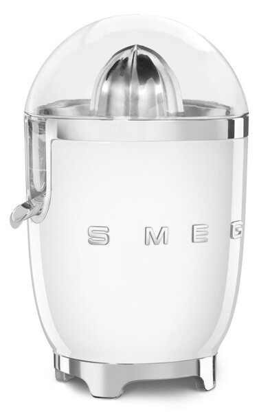 Електрическа цитрус преса Smeg CJF11WHEU, 70 W, Антикапкова система, Противоплъзгаща се основа, Бял