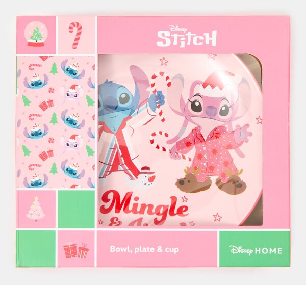 Sinsay - Комплект: чаша, купа и чиния Stitch - многоцветен