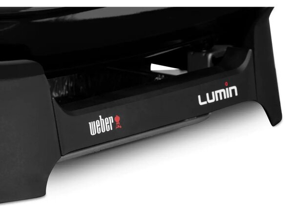 Електрическо барбекю Weber Lumin WB92010979DL, 2200W, 315C, 49x33 см, Емайлирани с порцелан чугунени скари, Автентичен барбекю вкус, Черен