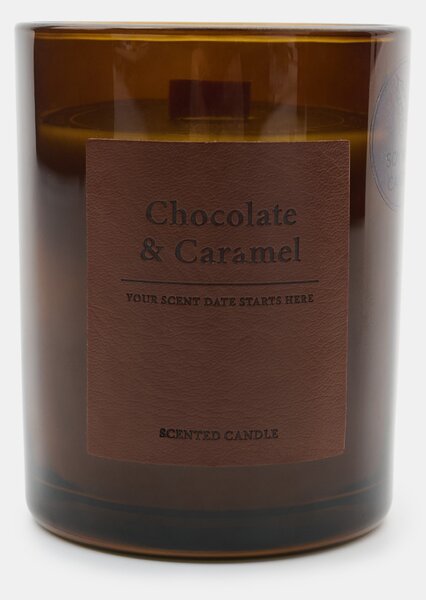 Sinsay - Ароматна свещ с добавен соев восък Chocolate & Carmel - бежово