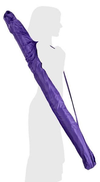 Плажен чадър Muhler YL1039, 200x200 см, UV защита, Стоманена рамка, Регулируем наклон, Лилав