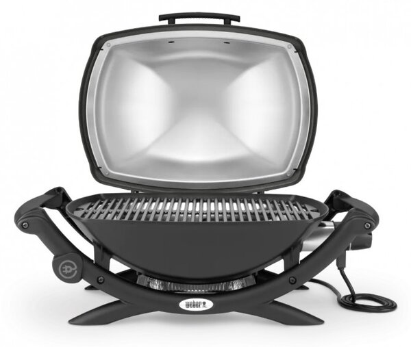 Електрическо барбекю Weber Q2400 WB55020079DL, 2200W, 290C, 55x39 см, Емайлирани с порцелан чугунени скари, Вградени дръжки, Тъмносив