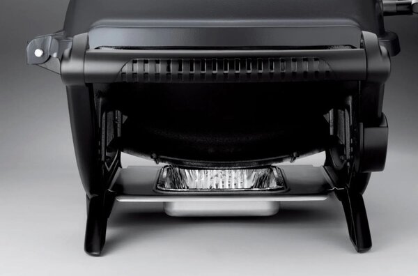 Електрическо барбекю Weber Q2400 WB55020079DL, 2200W, 290C, 55x39 см, Емайлирани с порцелан чугунени скари, Вградени дръжки, Тъмносив