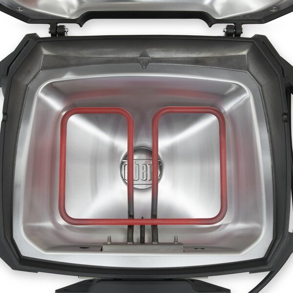 Електрическо барбекю Weber Grill Pulse 1000 81010079, 1800W, 300°C, LED дисплей, iGrill, Черен/инокс