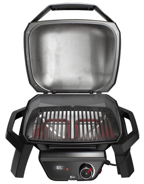 Електрическо барбекю Weber Grill Pulse 1000 81010079, 1800W, 300°C, LED дисплей, iGrill, Черен/инокс