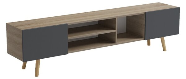 ТВ шкаф, Osclo, антрацит, 30x160x41 см