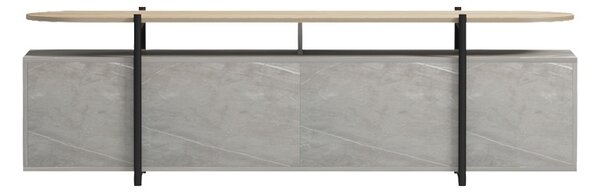 ТВ шкаф, Medousa, сив, 35.5x160x50 см