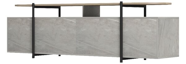 ТВ шкаф, Medousa, сив, 35.5x160x50 см