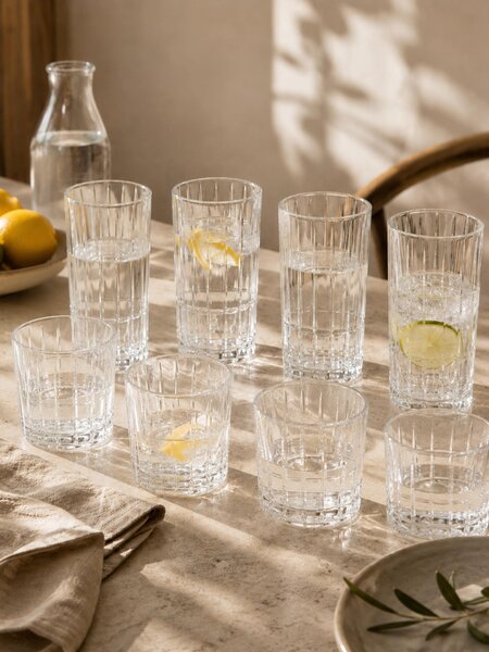 Sinsay - Чаши с релефен мотив 4 pack - clear