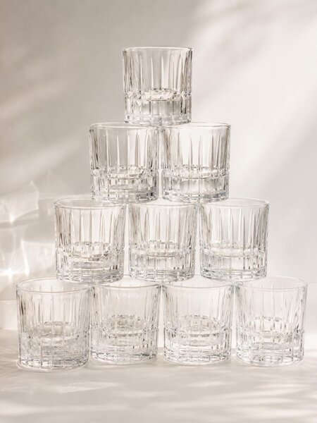 Sinsay - Чаши с релефен мотив 4 pack - clear