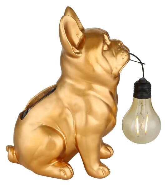 Globo 36333G - LED соларно осветително тяло LED/0,06W/3V IP44 златно куче