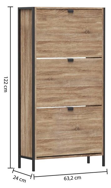 Шкаф за обувки 5five Aliaj, 3 чекмеджета