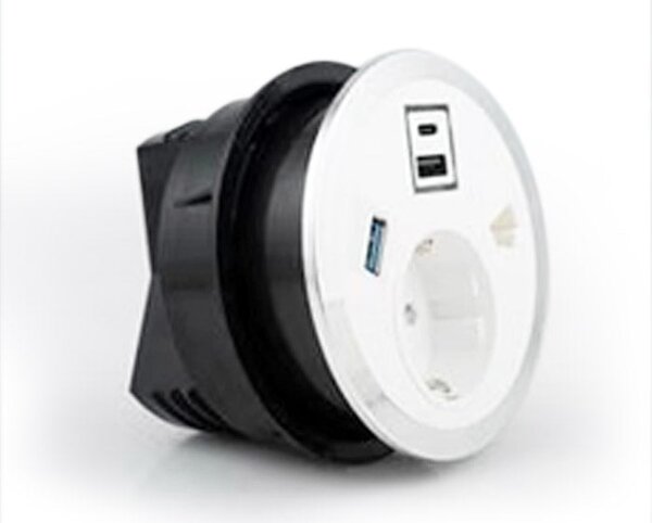 Захранващ модул за бюро Port EL 220V+Smart Charge