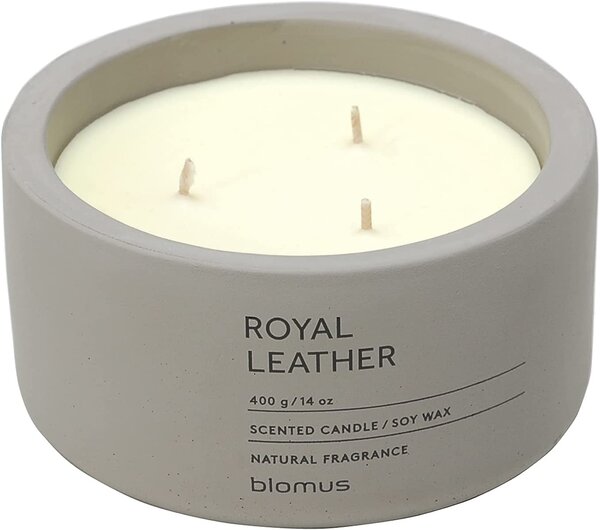 BLOMUS Ароматна свещ FRAGA, размер XL - аромат Royal Leather - цвят Satellite
