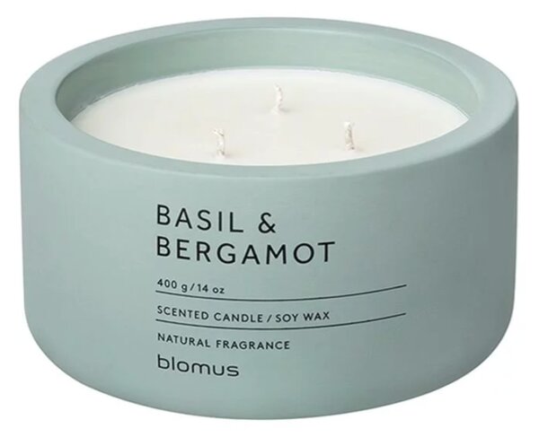 BLOMUS Ароматна свещ FRAGA, размер XL - аромат Basil & Bergamot - цвят Pine Gray