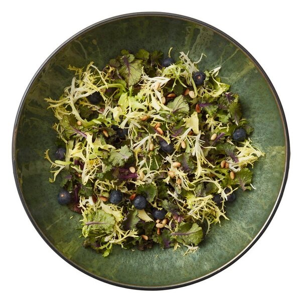 Зелена/черна глинена купа ø 30 cm Gastro Green/Black – Bitz