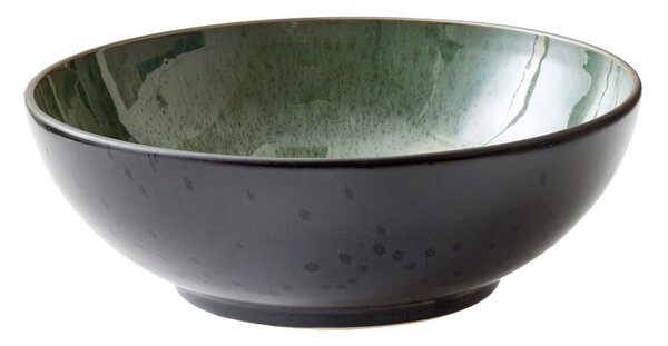Зелена/черна глинена купа ø 30 cm Gastro Green/Black – Bitz