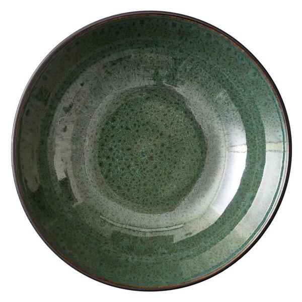 Зелена/черна глинена купа ø 30 cm Gastro Green/Black – Bitz