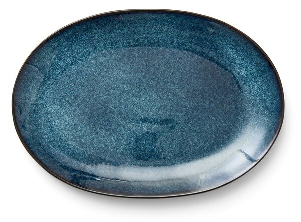 Черна/синя глинена чиния Gastro Dark Blue/Black – Bitz