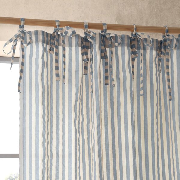Синя завеса 140x183 cm Zanzibar Stripe – Pineapple Elephant