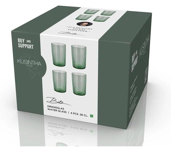 Стъклени чаши в комплект от 4 бр. 280 ml Kusintha – Bitz