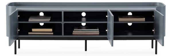 Сиво-синя маса за телевизор 180x55x40 cm Willa – MOME