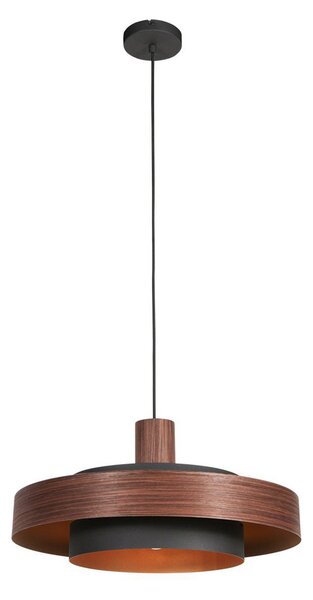 Steinhauer Висяща лампа Flinter, дървесен декор, метал, Ø 50 cm, E27, Затъмняване, Дърво, Дневна/трапезария, Метал, Модерен