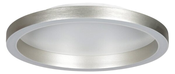 Steinhauer LED таванска лампа Ringlux, стоманено сива, Ø 40 cm, метал, 2700 K, Затъмняване, Металик, Дневна/трапезария, Метал, Модерен