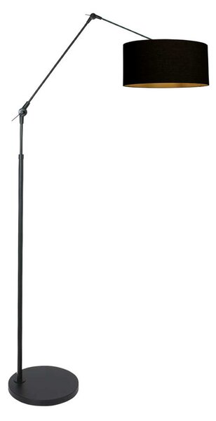 Steinhauer Степен лампа Prestige Chic черно/черно-златно Височина 250 cm, Затъмняване, Черен, Дневна/трапезария, Метал