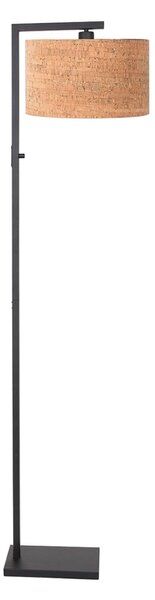 Steinhauer Стелажна лампа Stang, черна/кафява, височина 160 cm, корк, Черен, Дневна/трапезария, Метал, Модерен