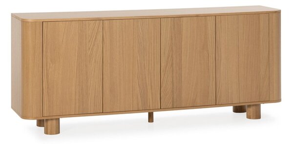 Скрин от декор от дъб в естествен цвят 180x75x40 cm Padoc – MOME